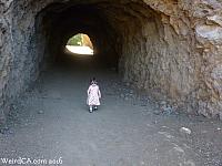 Tiffany explores Bronson Cave