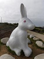 One of the 8 foot tall bunnies
