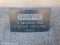 Brownie the Railroad Dog