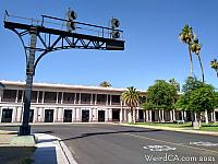 Old Cantilever Train Signal