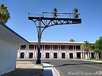 Old Cantilever Train Signal