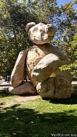 Giant Rock Teddy Bear at UCSD