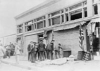 Investigating the bombing site