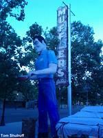 San Jose Muffler Man (photo by Tom Shulruff)