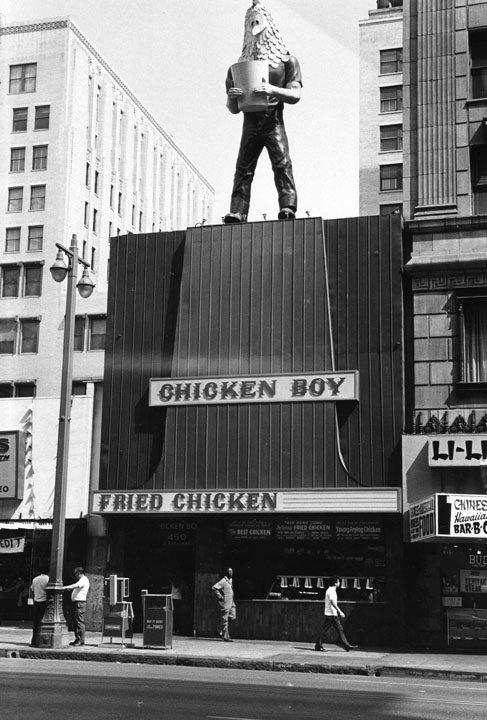 Chicken Boy Restaurant formerly on S. Broadway - photo courtesy of  <a href='http://photos.lapl.org/carlweb/jsp/photosearch_pageADV.jsp'>Los Angeles Public Library Photo Collection</a>