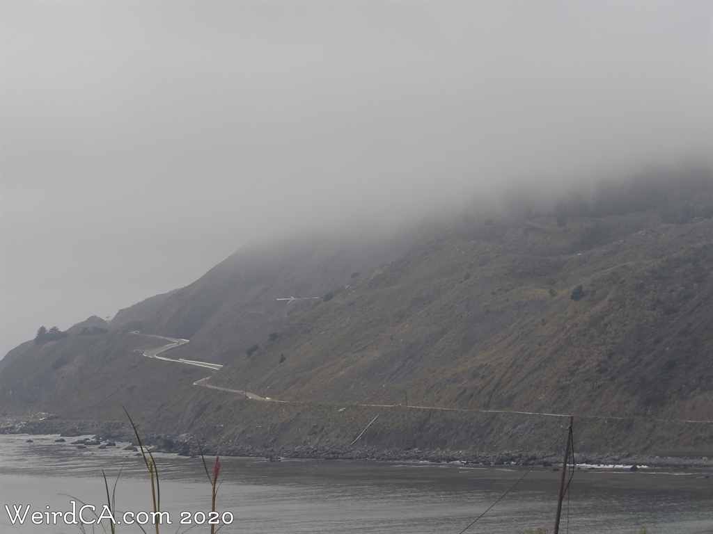 Do mysterious tall figures lurk in the mountains along California's coastline?