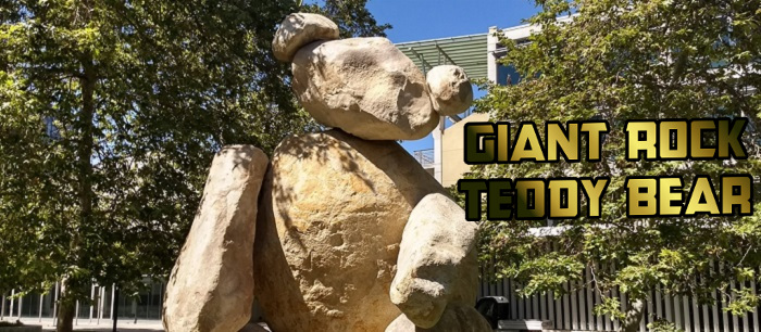 Giant Rock Teddy Bear