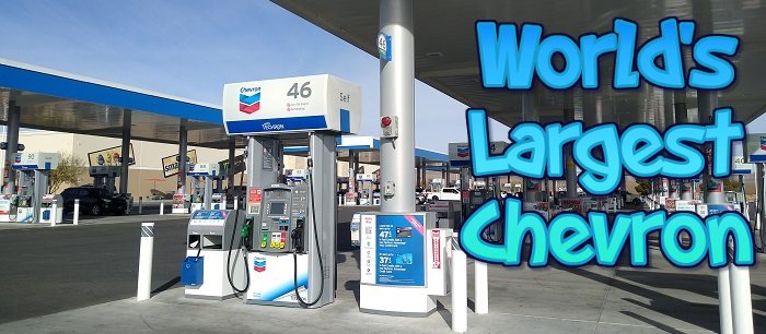 With 96 gas pumps, welcome to the World's Largest Chevron!