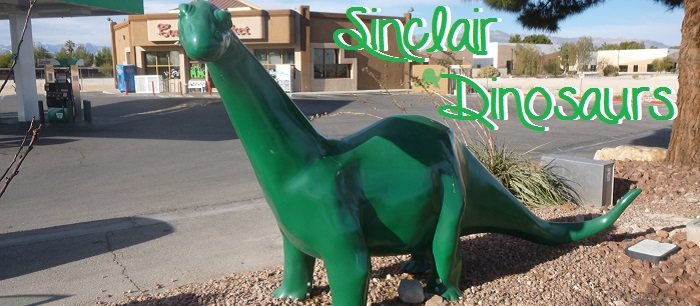 Sinclair Dinosaurs are starting to appear in both California and Nevada!